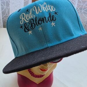 Cappellino Visiera Piatta "Red, White & Blonde"