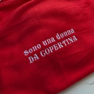 Coperta in Pile Personalizzata con Scritta