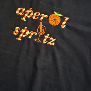 T-Shirt Donna Cropped "Aperol Spritz"
