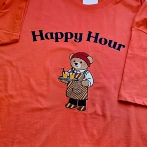 T-Shirt Oversize "Teddy Happy Hour"